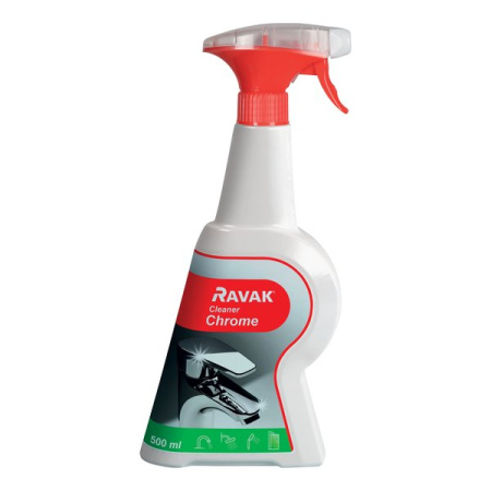 Жидкость RAVAK Cleaner Chrome 500ml интернет магазин сантехники BATHPOINT