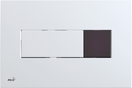 Сенсорная кнопка управления для инсталляции белый (подключение к сети) ALCAPLAST M370S интернет магазин сантехники BATHPOINT